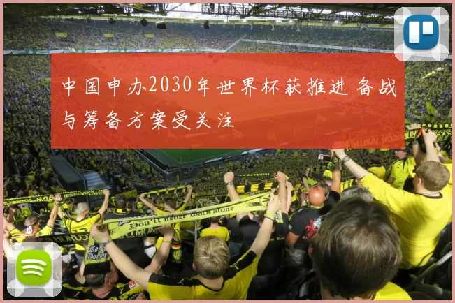 中国申办2030年世界杯获推进 备战与筹备方案受关注